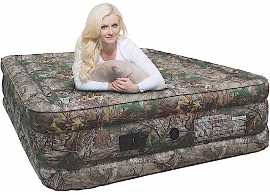 Realtree Camo Xtreme Air Mat with Built-In Electric Air Pump