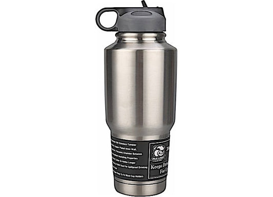 30oz Stainless Steel Double Wall Tumbler with Flip-Up Straw Lid