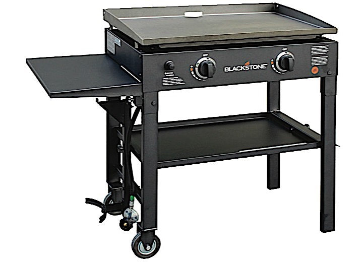 28-Inch Portable Propane Griddle Cooking Station in Classic Black