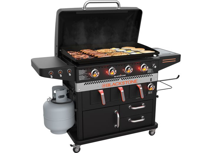 Outdoor Chef 36-Inch Patio Cabinet Griddle with Air Fryer