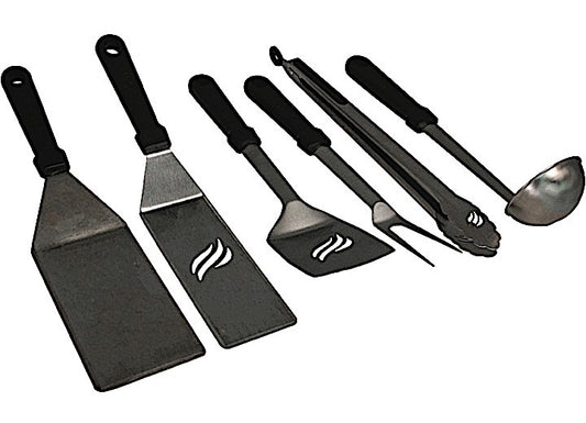 Classic Outdoor Cooking Set with XL Handles - 6 Pieces