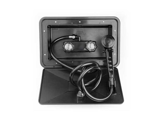 Outdoor Shower Box Kit - Black for RVs