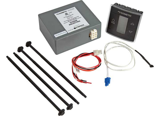 Single Zone Digital Thermostat with Control Kit, Celsius/Fahrenheit, Black