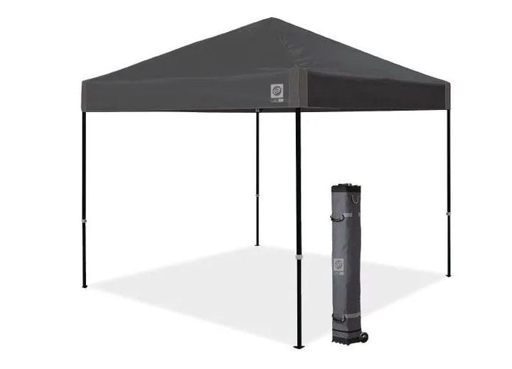 E-Z UP Ambassador 10x10 Steel Gray Shelter