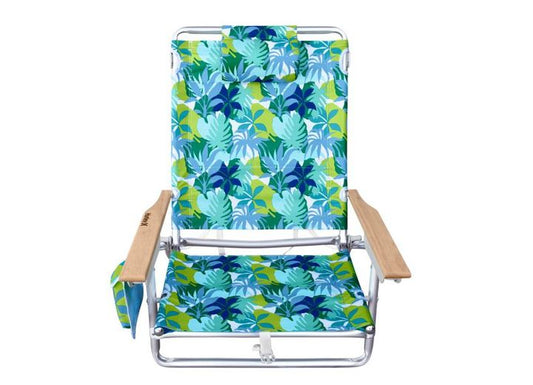 Skyline Chuns Deluxe Beach Chair with Wood Arm Backpack