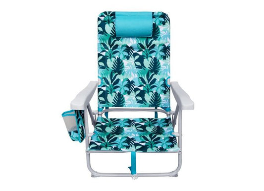 Turquoise Chuns Steel Backpack Beach Chair