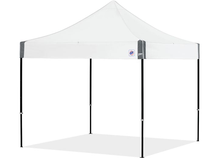 Eclipse 10ft Steel Shelter with Black Frame and White Top