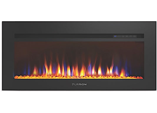 40-Inch Electric Fireplace with Crystal Flame Effect