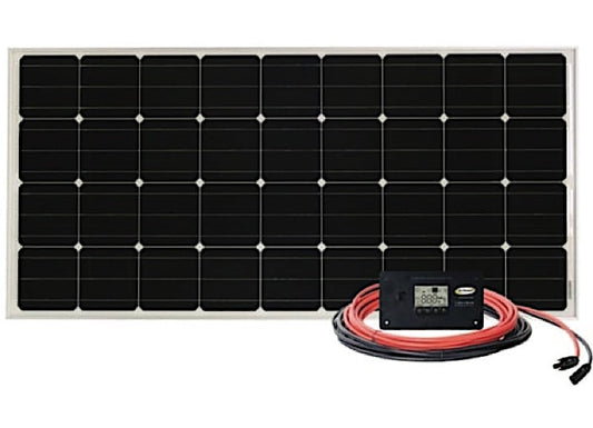 Sunshine Retreat Solar Kit with Controller and Wire - 100W