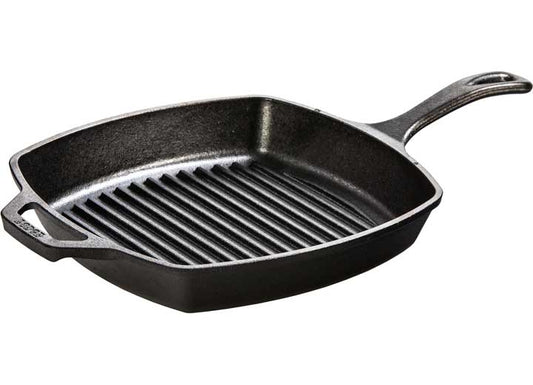 Square Cast Iron Grill Pan - 10.5 Inch