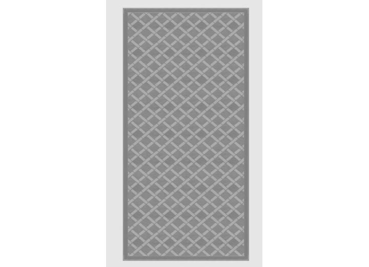 Outdoor 8ftx16ft Grey All-Weather Patio Mat