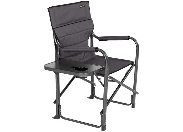 Scout Director's Chair with Side Table, Dark Grey