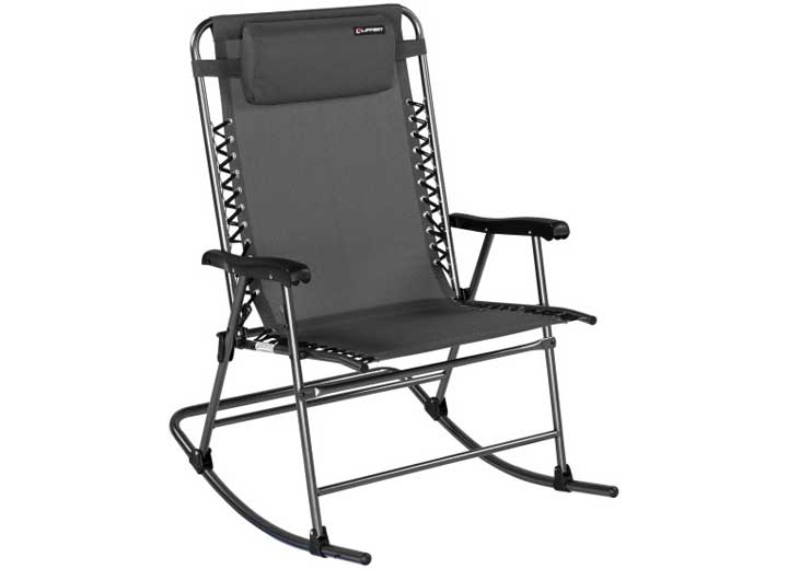 Stargazer Outdoor Rocking Chair, Dark Grey by Lippert