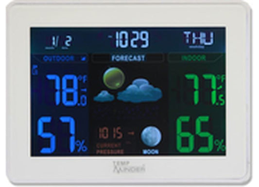 TempMinder Colorful Temperature and Humidity Thermometer