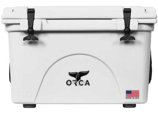 ORCA 40 Quart Camping Cooler - White