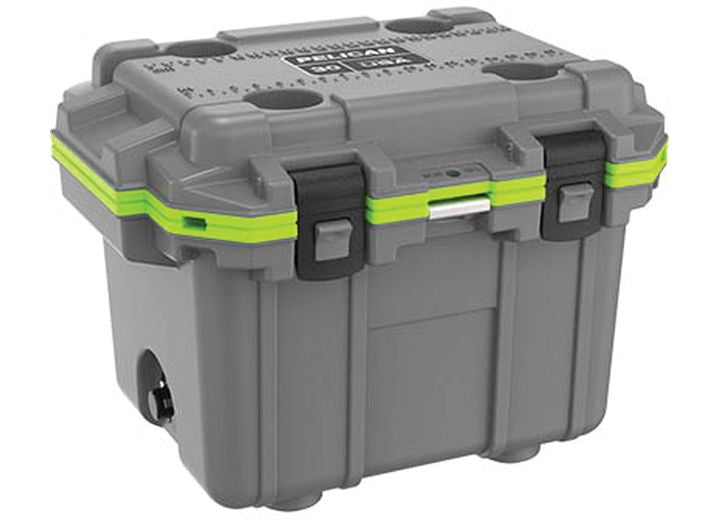 Elite 30QT Dark Grey/Emerald Green Cooler