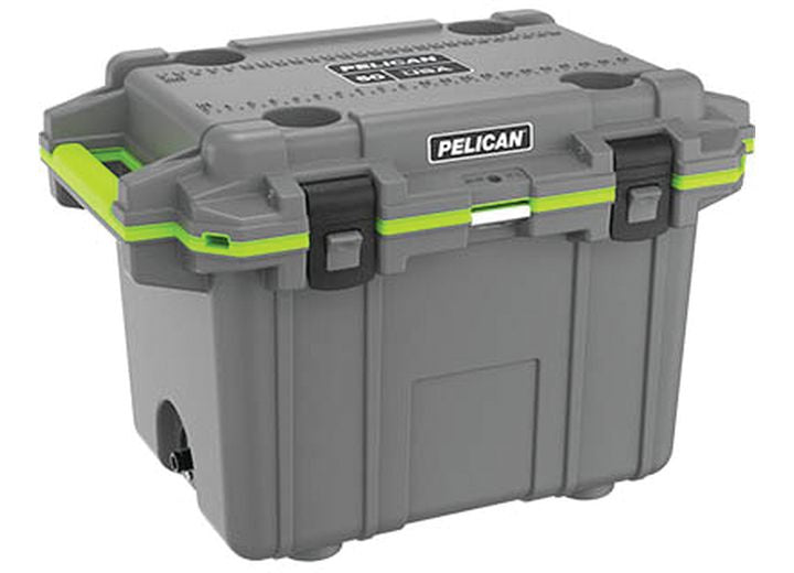 50 Quart Elite Cooler in Dark Gray/Emerald Green