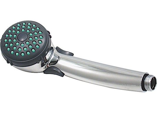 Chrome Handheld Shower Head with Trickle Shut-Off
