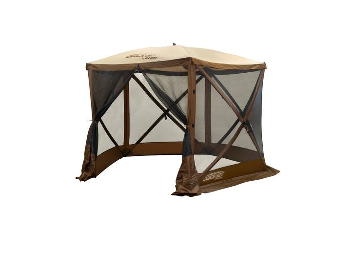 Venture Screen Shelter with Wind Panel Flaps - Brown/Tan
