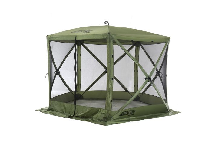 Outdoor Adventure Screen Shelter - 5 Side - Green/Black