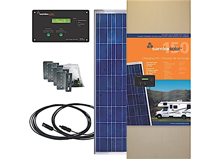 150W Solar Charging Kit with 30A Charge Controller