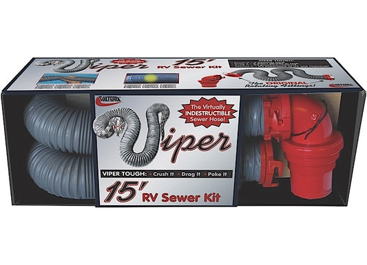 Viper 15' Sewer Hose Kit (Boxed)