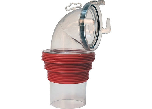 EZ Coupler 90-Degree Clear Bayonet Sewer Fitting (Carded)