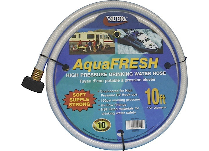 10ft Flexible Drinking Water Hose, 1/2 Inch Diameter